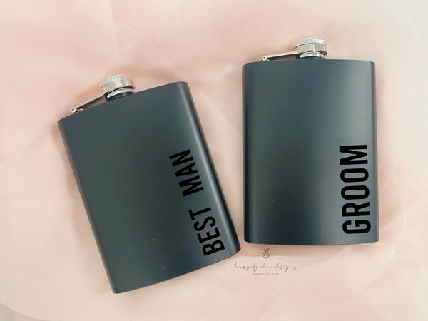 Groomsman proposal box- best man proposal idea- whiskey glass - beer opener- travel wedding flask- bridal party usher father of bride box