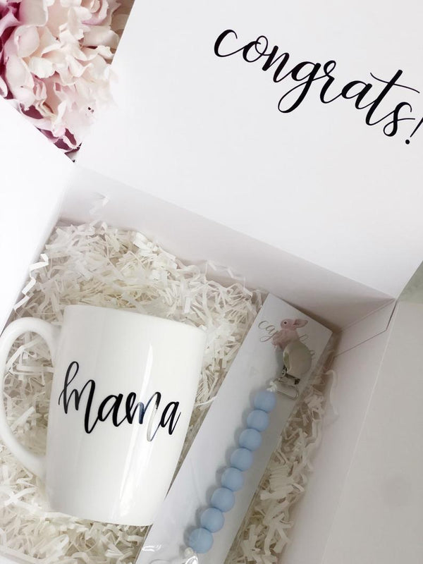 Mama mug gift box set- mom gift for new mom mug gift idea- mommy and me gift set- push present gift box for baby shower gender reveal ideas