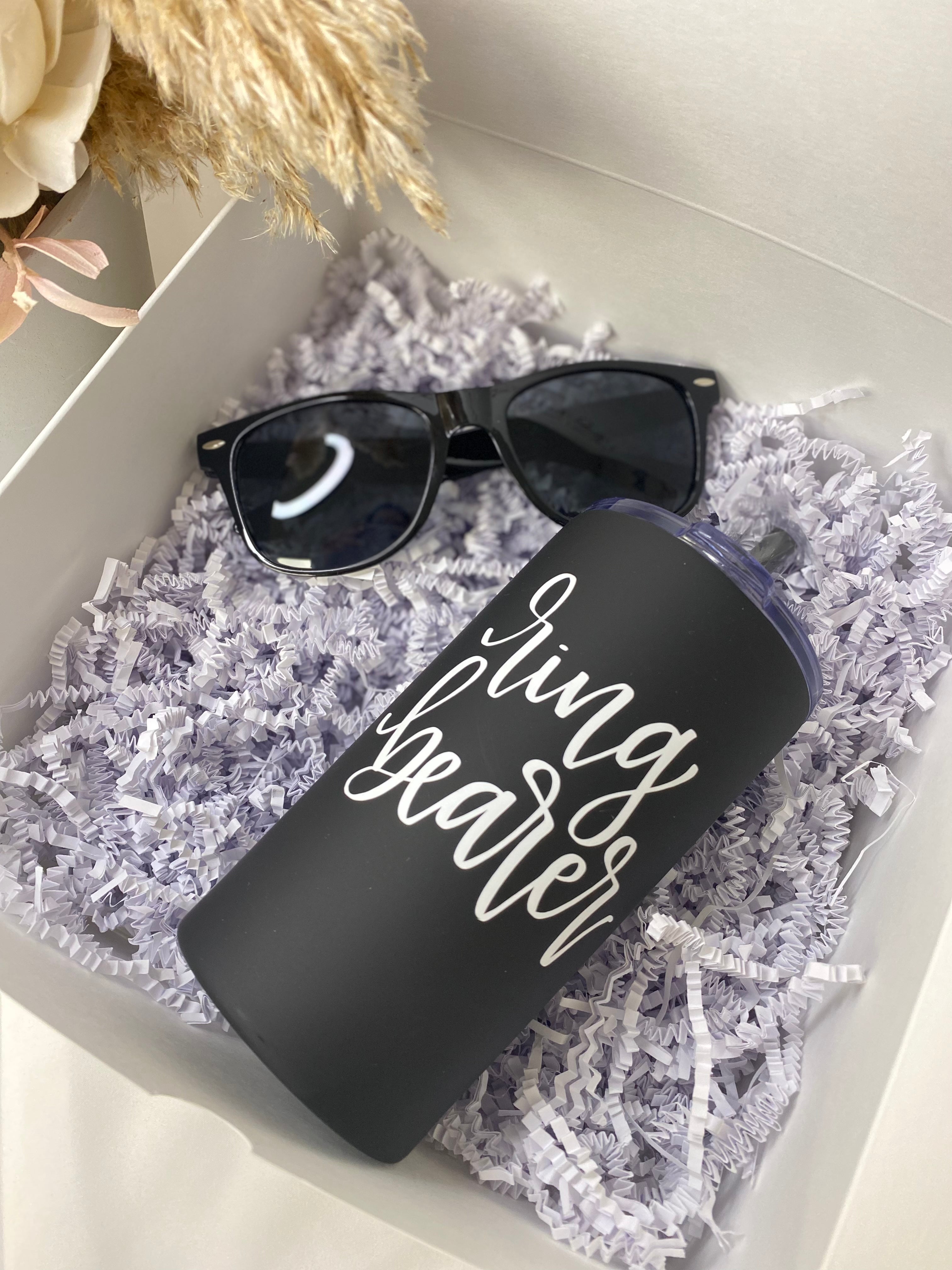 Ring bearer proposal set- will you be my ring bearer - ring security sunglasses - ring bearer security gift idea- groomsmen proposal gifts-