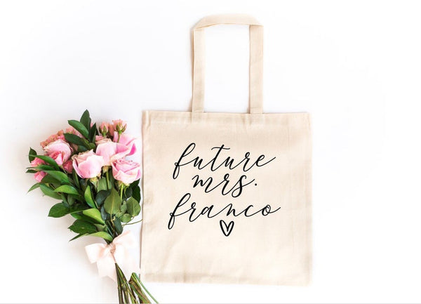 Future mrs tote bag- bride tote bag- gift for bride to be- engagement gift idea- wifey tote- bachelorette party hen party gift for bride bag