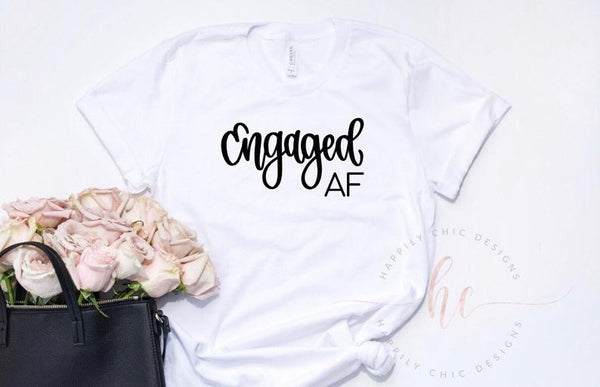Engaged af shirt- engagement gift for bride to be - future mrs tank top shirt- fiance shirt- personalized engagement gift idea for bride
