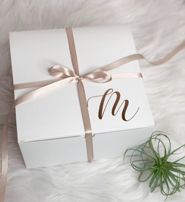Initial gift boxes- gift boxes with initial- bridesmaid proposal gift box- personalized gifts for bridal bridal- will you be my bridesmaid