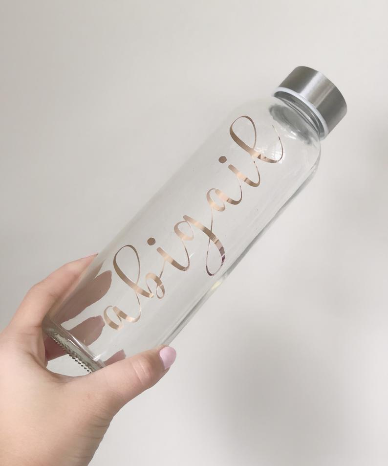 Bridesmaid water bottles - bachelorette water bottles - personalized water bottle - bridesmaid tumblers- bridesmaid gift idea cup-