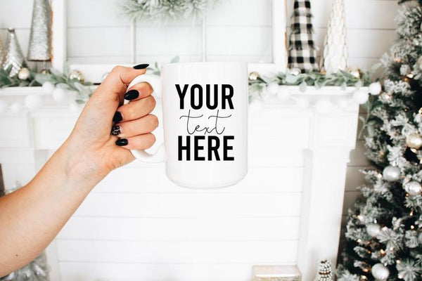 Design your own mug- your text here custom mug - personalized holiday mug- Christmas mugs- business logo mugs- employee gift idea-