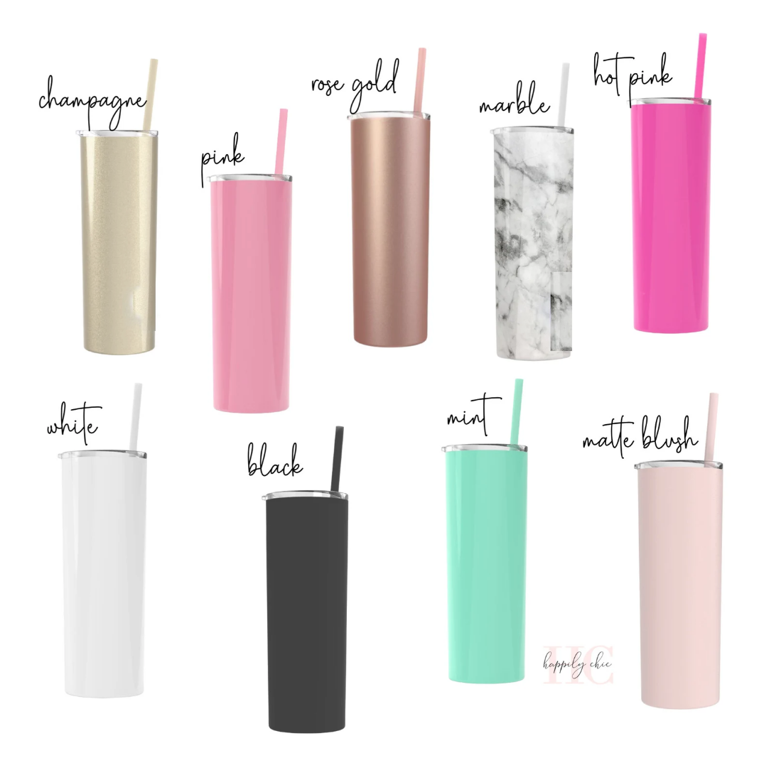 Personalized water bottle tumbler with straws- tumbler with name- custom water bottle tumbler- bachelorette tumblers for bridesmaids proposal