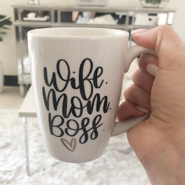 Wife mom boss mug gift box set- gift set for mom- mompreneuer gift box for first Mother's Day- girl boss mug gift- mommy mama mugs gifts