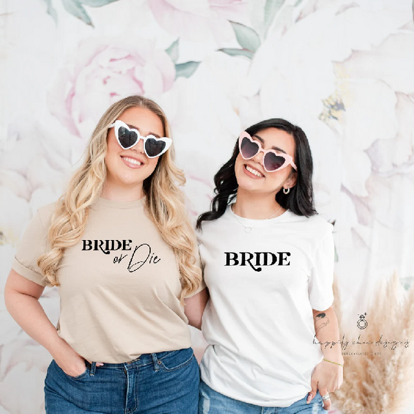 Bride or die bachelorette party shirts for bridal party bridesmaid T-shirts- Bach babe squad tribe party favors Palm Springs Bach babe