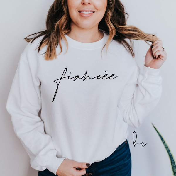 Fiancee sweater- bride sweaters- personalized future mrs wifey sweaters- engagement gift for bachelorette party gildan bride tee fiance