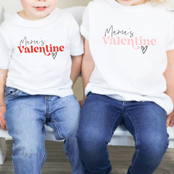 Mama's valentine baby bodysuit valentines day t-shirt idea for kids -cute funny sweetheart heart breaker baby tee- youth valentines day