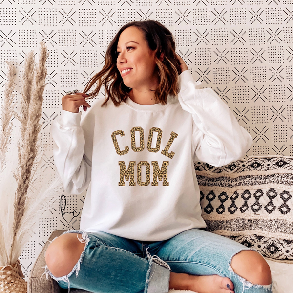 Cool mom leopard print cheetah sweater- mom sweater- mothers day sweater gift for new mom- expecting mom - mama sweaters- not a regular