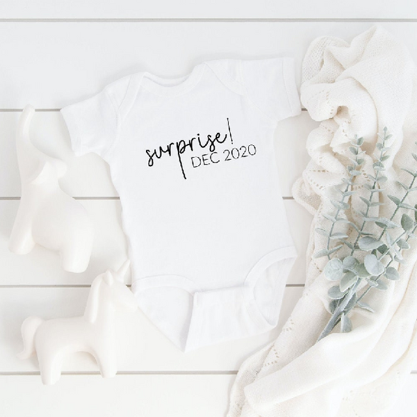 Surprise baby body suit- baby pregnancy announcement idea- hi grandma baby shirt- baby reveal ideas- guess what baby bodysuit personalized