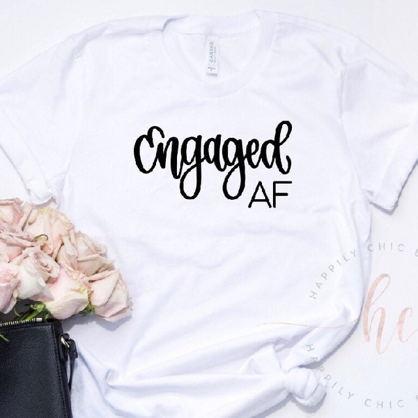 Engaged af shirt- engagement gift for bride to be - future mrs tank top shirt- fiance shirt- personalized engagement gift idea for bride