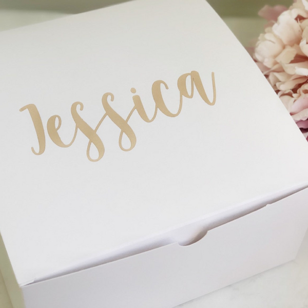 Bridesmaid proposal gift box - box with name- be my maid of honor gift box- medium gift box- personalized gift box for bridesmaid bridal par