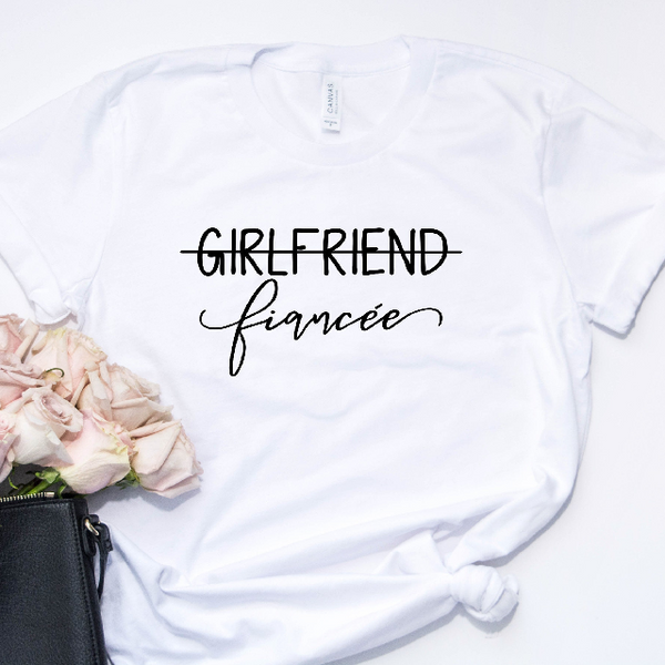 Engagement shirt- girlfriend fiancee shirt- shirt for bride to be- engagement gift idea- fiance tank top shirt- engaged af