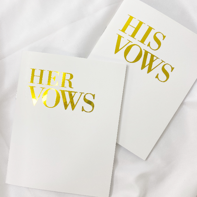 Vow books - personalized vow notebooks- mr and mrs vow books- white vow book set - his and hers vows - wedding day vow books for our vows