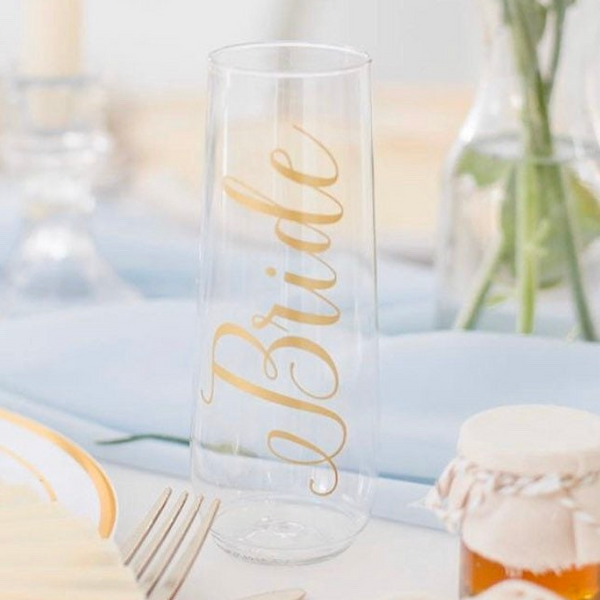 Personalized champagne flutes- gold bridesmaid champagne glasses - bridal party flutes- bridesmaid proposal champagne - toasting flutes-