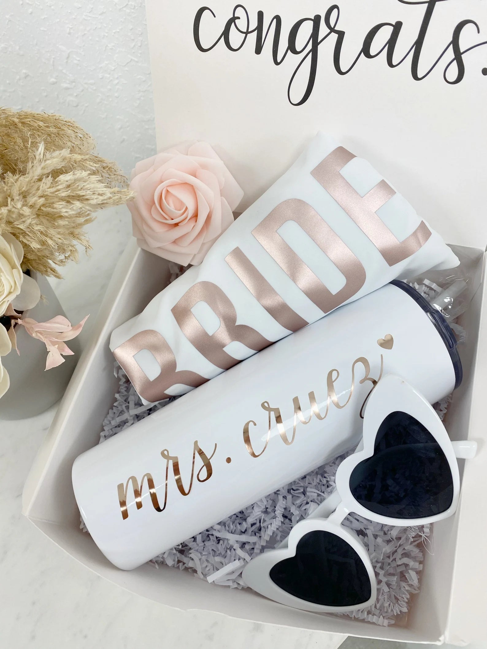 Bachelorette party bride gift box- future mrs bathing suit - one piece bride swim suit bride tumbler bride white sunglasses engagement gift