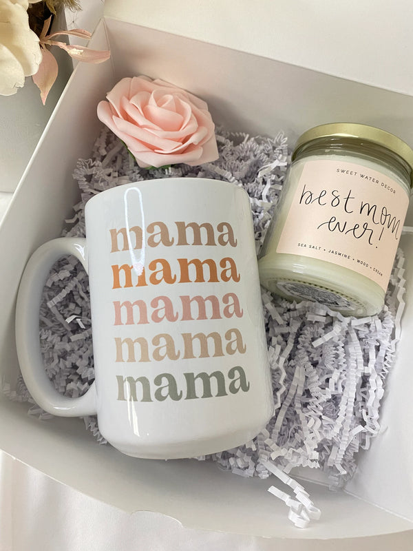 Rainbow mama mug Mommy gift box set- best mom ever new mom gift first mothers day baby shower gift idea- baby announcement pregnancy idea