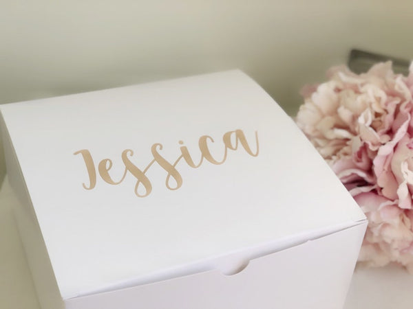 Bridesmaid proposal gift box - box with name- be my maid of honor gift box- medium gift box- personalized gift box for bridesmaid bridal par