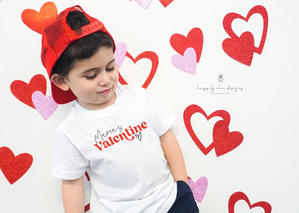 Mama's valentine baby bodysuit valentines day t-shirt idea for kids -cute funny sweetheart heart breaker baby tee- youth valentines day