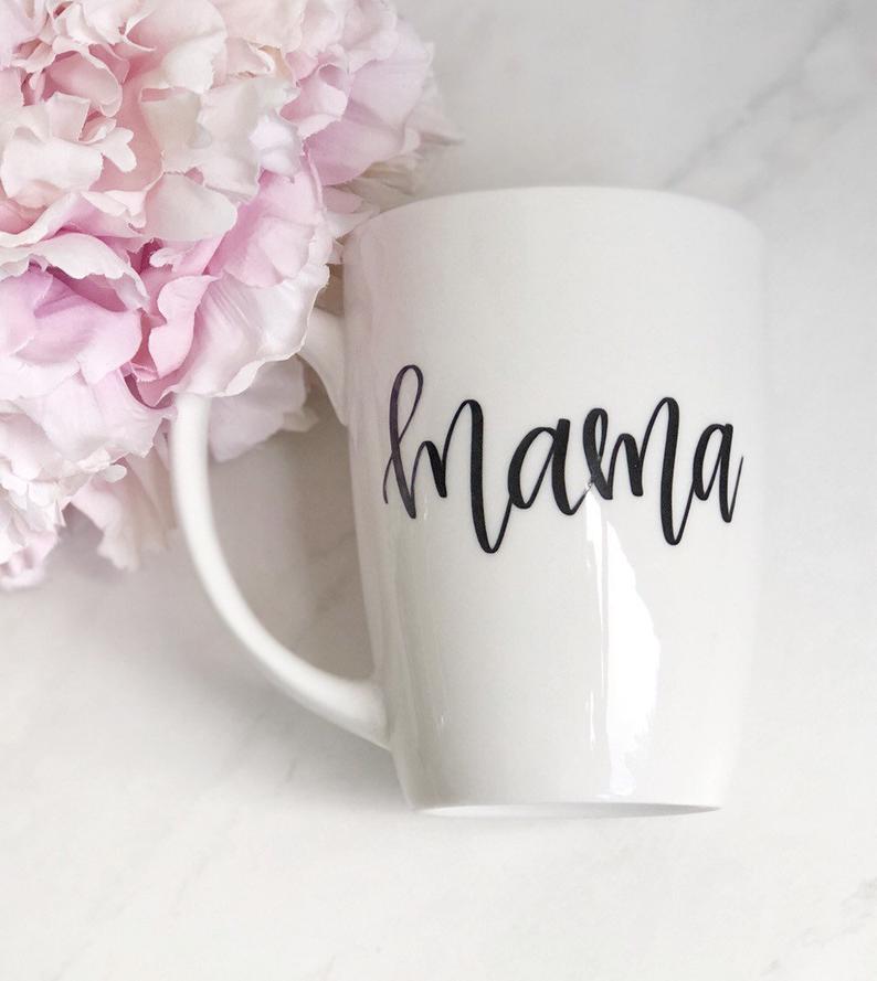 Blessed mama mug - mama gifts- gift for new mom- mommy mugs- girl boy –  Happily Chic Designs